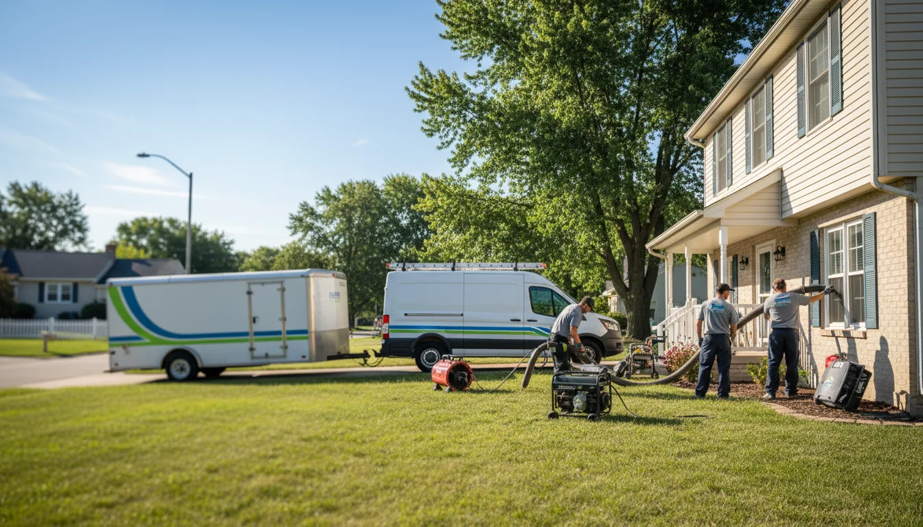 Flooded Basement Restoration And Cleanup With Repair in Greentown, IN near me
